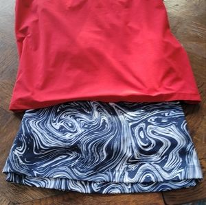 Tennis skirt and top
